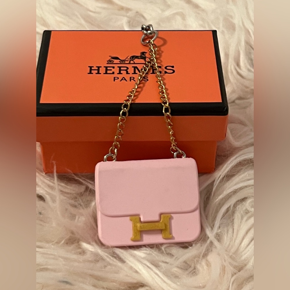 Fashion Bag Charm or Key Chain PINK with Fashion Box